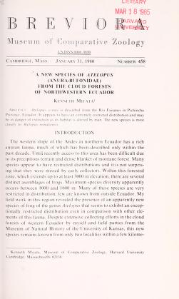 Media type: text; Miyata 1980 Description: MCZ Breviora no. 458;