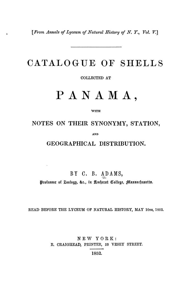 Media type: text; Adams 1852