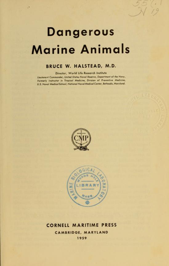 Dangerous marine animals - Biodiversity Heritage Library
