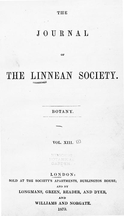 v.13 (1873) - The Journal of the Linnean Society - Biodiversity ...