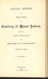 1868-01 Annual Report of the Trustees of the Cemetery of Mount Auburn, Together with the Reports of the Treasurer and Superintendent. January, 1868.